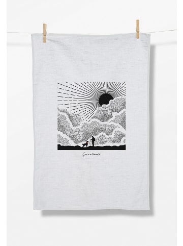 GreenBomb Tea Towel Nature Friends in Weiß