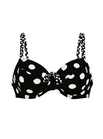ROSA FAIA Bikini-Top Summer Dot in Schwarz-Weiß