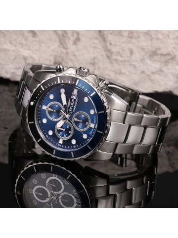 Sector Chronograph-Armbanduhr Sector Numbers silber extra groß (ca. 50,2x43mm)