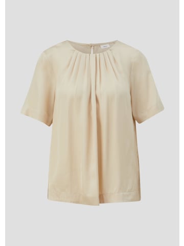 s.Oliver BLACK LABEL Bluse kurzarm in Beige