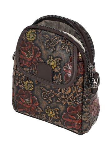 gaya Women Satchel in Brown Multicolor