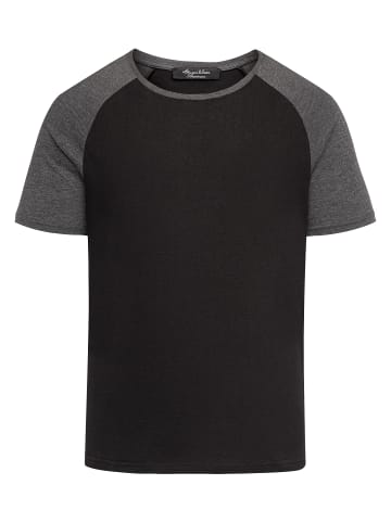 Amaci&Sons T-Shirt KENNER in Schwarz/Anthrazit