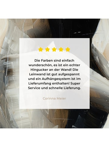 MuchoWow Leinwand bilder Verbundene Figuren (BxH)