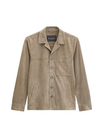 Marc O'Polo Lederjacke regular in Frozen Taupe