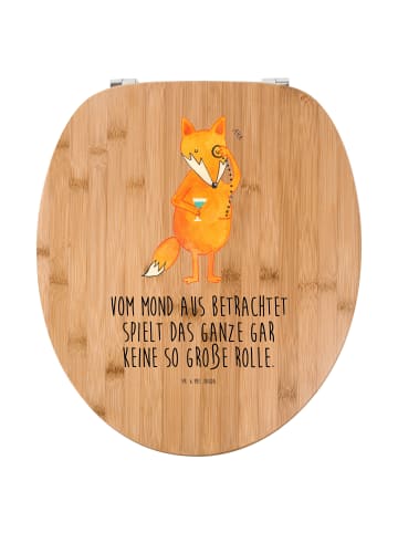 Mr. & Mrs. Panda Toilettendeckel Fuchs Lord mit Spruch in Braun