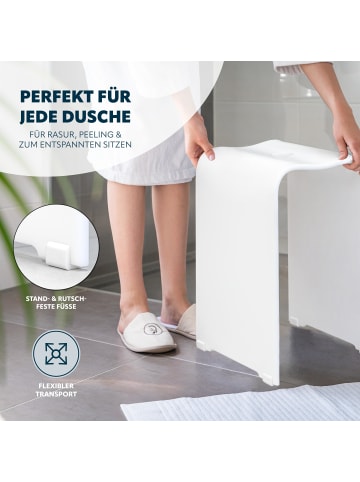 bremermann Badhocker Duschhocker weiß matt