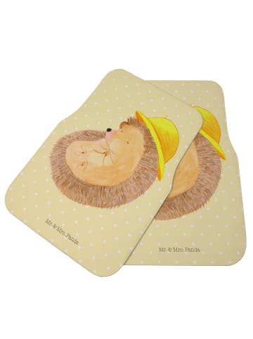 Mr. & Mrs. Panda Autoteppich Igel Beten ohne Spruch in Gelb Pastell