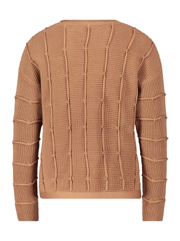 Betty Barclay Grobstrick-Pullover mit Strickdetails in Beige