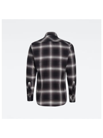 G-Star Raw Langarmhemd in dk black dale check