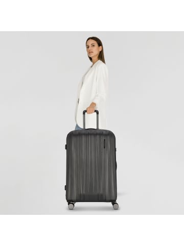 Polestream Moonrock 4 Rollen Trolley L 78 cm mit Dehnfalte in black brushed