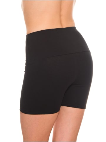 Alkato Alkato Damen Sport Shorts mit Hohem Bund in schwarz