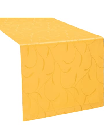 Erwin Müller Jacquard Tischläufer Remscheid in mango