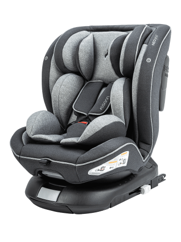 Osann Kindersitz "Neo360" in Universe Grey - drehbarer Reboarder-Kindersitz 0-36 kg