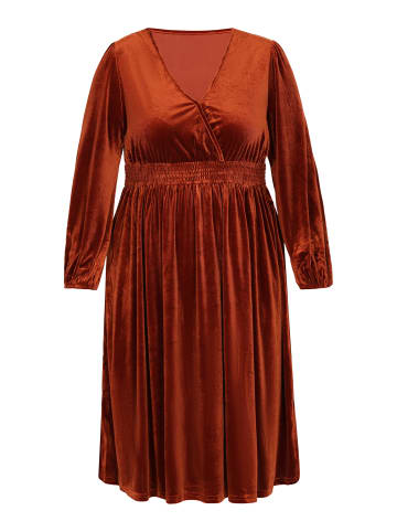 NAEMI Plus Size Dress in Camel