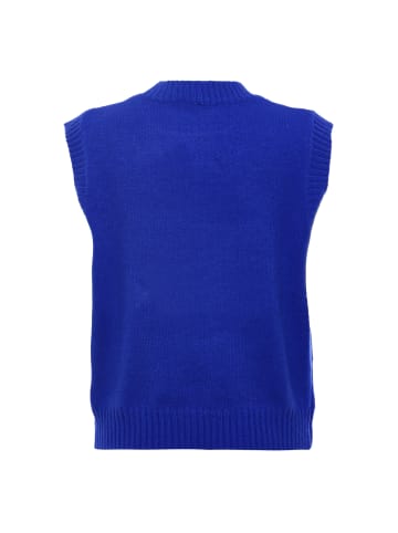 DreiMaster Damen Strick Pullunder in KÖNIGSBLAU