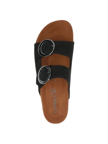 Caprice Pantolette in BLACK NUBUC