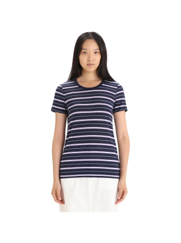 icebreaker WWAVE SS TEE STRIPE in Marine