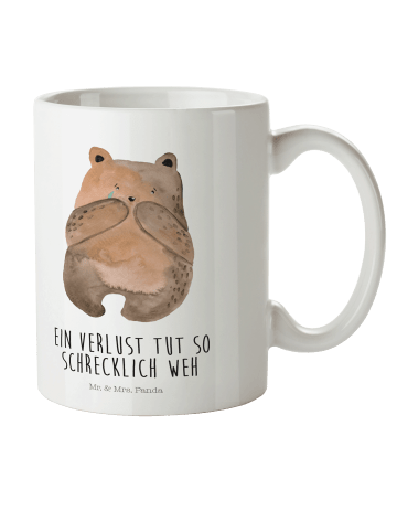 Mr. & Mrs. Panda Kinderbecher Bär Verlust mit Spruch in Weiß
