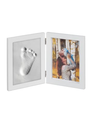 relaxdays 4x Babybilderrahmen in Weiß