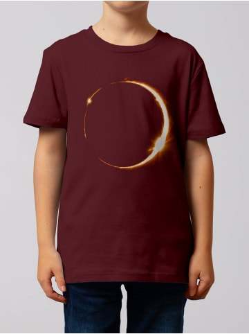 wat? Apparel T-Shirt Feuerring in Weinrot