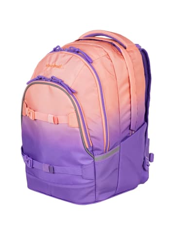 McNeill Schulrucksack MILO berry + Schlampermäppchen in orange-lila