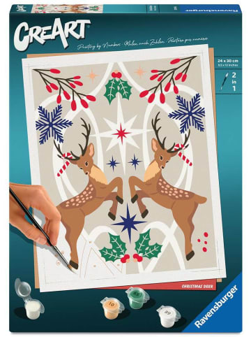 Ravensburger Malprodukte CreArt Adults Trend - Weihnachtlicher Hirsch Ab 12 Jahre in bunt