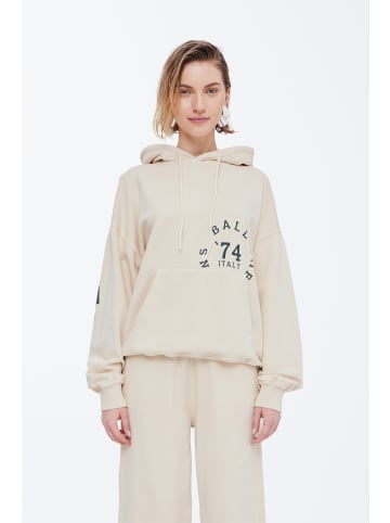 BALL Kapuzenshirt BARIVA Oversize fit in Summer Sand