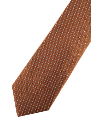 Roy Robson Krawatte aus 100% Seide - mit feiner Musterung in RUST/MUSTER