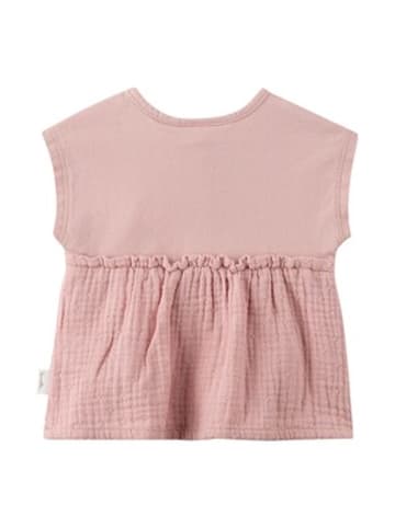 Sanetta Pure Musselin-T-Shirt ohne Arm in Rosa