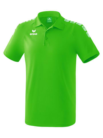 erima Essential 5-C Poloshirt in green/weiss