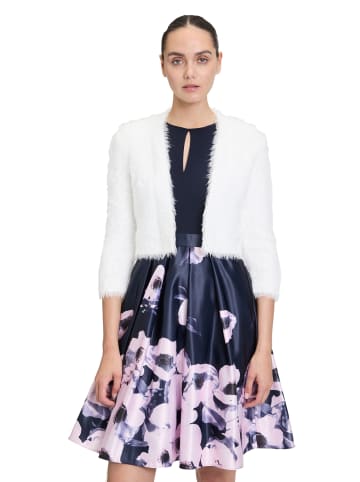 Vera Mont Strickbolero mit Struktur in Rohweiß