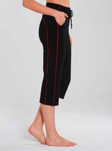 WITT WEIDEN Freizeithose in schwarz-rot