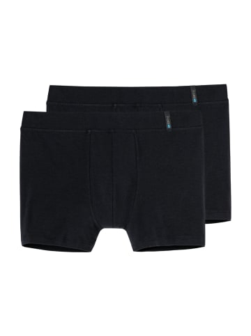 Schiesser Retro Short / Pant Long Life Soft in Blauschwarz