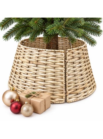 relaxdays Weihnachtsbaumrock in Natur - (H)20 x ø50 cm
