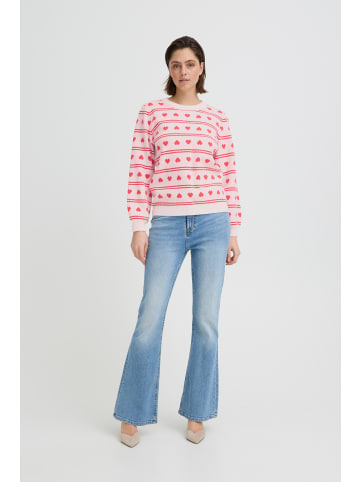 ICHI Strickpullover langarm IHBRIELLE Loose fit in BIRCH W TEABERRY