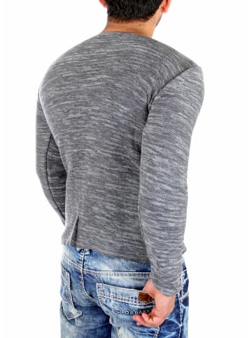 RESLAD Strickpullover Feinstrick in anthrazit