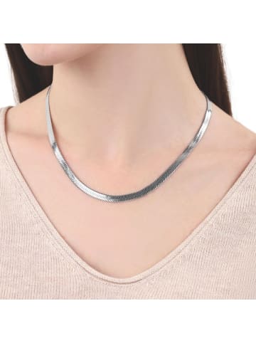 Tom Tailor Halskette Edelstahl in silber