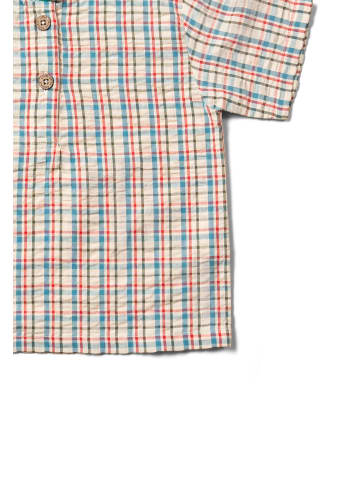 Little Green Radicals Loose Fit Short Sleeve Henley Top in Bunt