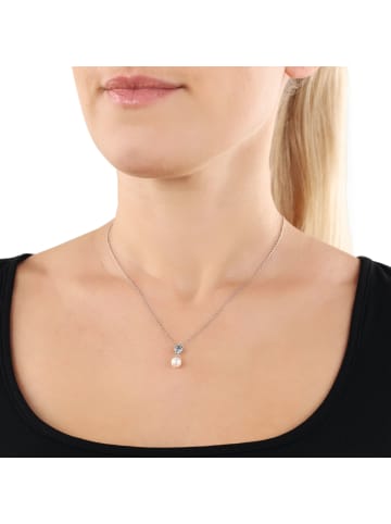 Amor Kette mit Anhänger Silber 925, rhodiniert in Silber