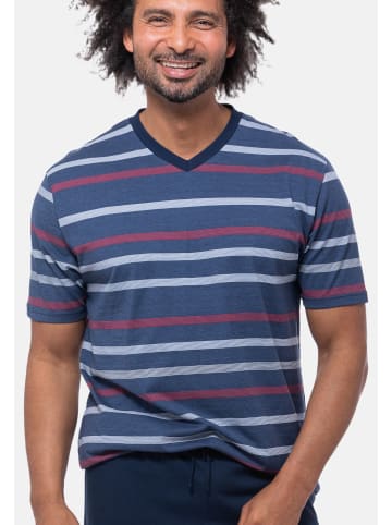 Ammann Schlafanzug Oberteil Cotton - Mix & Match in Dunkelblau