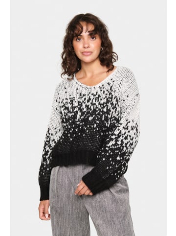 SAINT TROPEZ Strickpullover GaranceSZ Lockere Passform in Ice