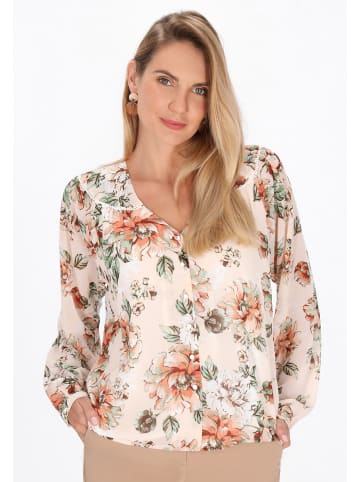 Usha Women Blouse in cream multicolor