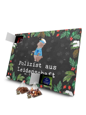 Mr. & Mrs. Panda Adventskalender Tee Polizist Leidenschaft mit S... in Kreidetafel