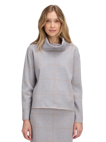 Betty Barclay Strickpullover mit Lurexfaden in Patch Grey/Beige