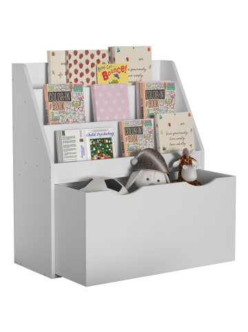 VCM  Kinderregal Bücherregal Schublade Regal Besira L in Weiß