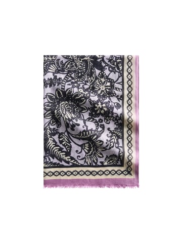 Marc O'Polo Schal mit Allover-Print in Dark Pink