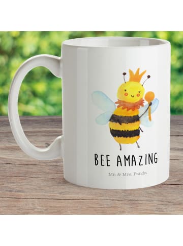 Mr. & Mrs. Panda Trinklernbecher Biene König mit Spruch in Weiß