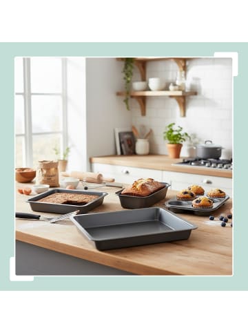 relaxdays 4-tlg. Backformen Set in Kupfer