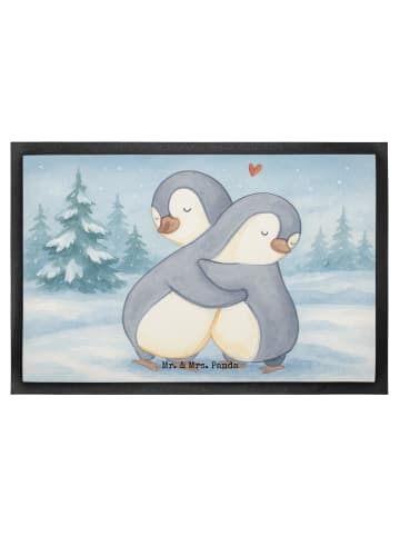 Mr. & Mrs. Panda Schmutzfangmatte Pinguine Kuscheln Design ohne ... in Weiß