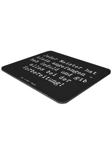 Mr. & Mrs. Panda Mousepad Spruch Wettkampfvorbereitung meistern ... in Schwarz